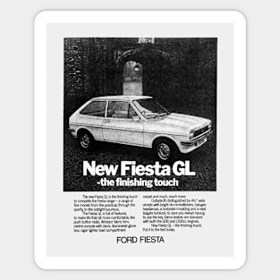 FORD FIESTA - 1970s ad Sticker